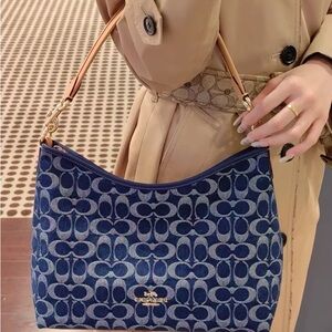 Coach Laurel Shoulder Bag In Signature Denim